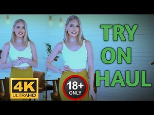 [4K] Transparent Try On Haul Micro Bikini Review With Emily| Transparent Lingerie Try On Haul 2025