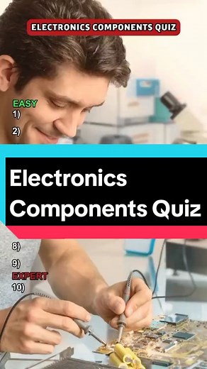 Guess these 10 Electronics Components that only a Electronics Engineer will be able to find in this quiz. #electronicscomponents #electroniccomponent #electronics #electronic #electronicengineer #electronicengineering #electricalquiz