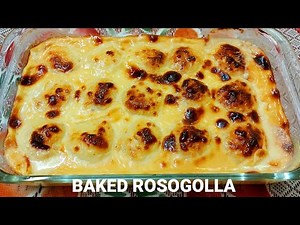 Baked Rasgulla Recipe/Bengali Style Baked Rosogolla