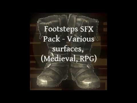 Fantasy RPG SFX Footsteps various surfaces