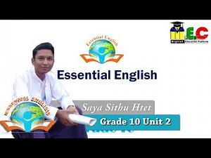 Grade 10 English Unit 2