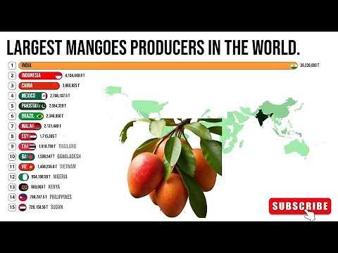 Top Countries in the World That Produce Mangoes | Global Mango Production Rankings🥭