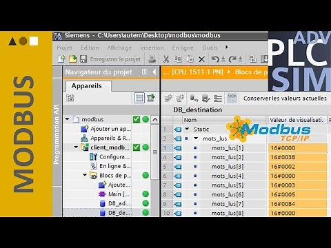 Communicate in Modbus without PLC: MB_Client / Modsim / PLCSIM Advanced