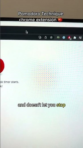 Pomodoro Technique Chrome extension 🍅