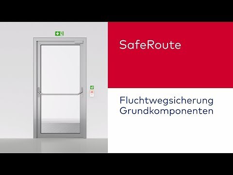 Fluchtwegsicherung einfach. Nottaste, Schlüsseltaster und Türverriegelung: dormakaba SafeRoute