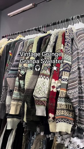 Vintage Grunge Grandpa Sweaters for Sale