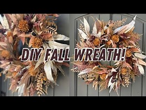 How to make a fall wreath that will WOW your neighbors! 🍂