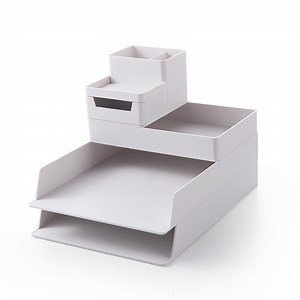 [Hot Item] Office Withdrawable File Storage Box A4 Size Storage Box Desktop Plastic Drawer Shelf
