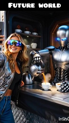 Day 1 In 2050 City 😳 | AI Future Vlog Part 1 #shorts #ai #future