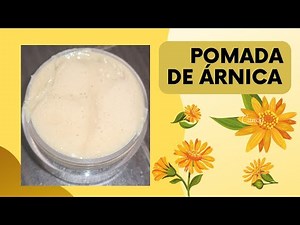 Pomada para dolores musculares y golpes de árnica - crema casera de árnica - cosmética natural
