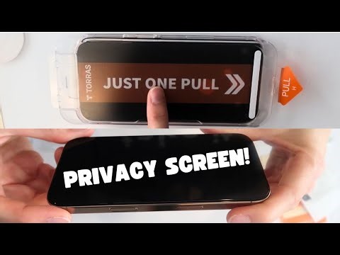 Torras PRIVACY Screen Protector for iPhone 16 Pro | Installation + Demo