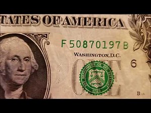 HEAVY INK 2017 $1 Federal Reserve Note - Bill Searching Series