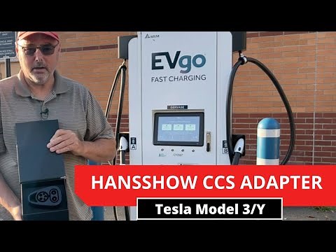 Hansshow CCS Combo 1 Tesla Adapter Review - EVGO [350kW]