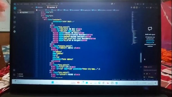 Job Application Web Page using HTML CSS I recently built a Job… | Satyam Tiwari
