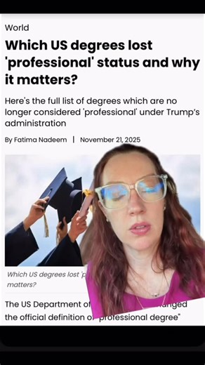371K views · 34K reactions | Some degrees were just reclassified as...
