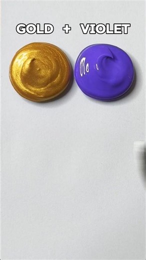 Gold + Violet = ? 😱 Unexpected Color Mix!
