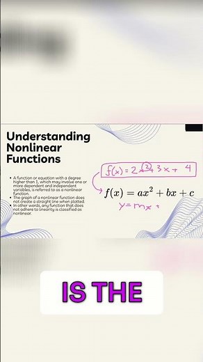 Non-Linear Equations: Exponents, Explained Simply! #shorts
