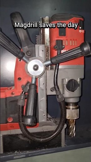 Magdrill Saves The Day – Making New Cleat Holes For Beam Install