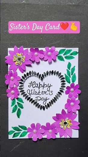 Handmade Sister’s Day Cards That Are Simply Irresistible! #shorts