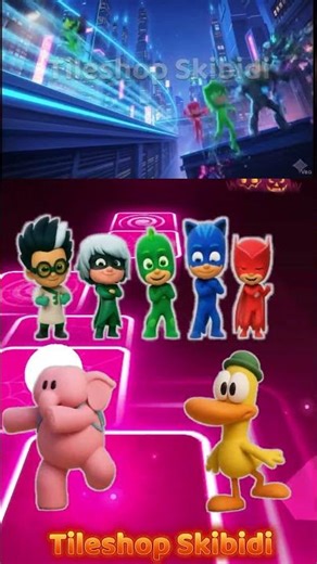 Pj Masks Luna Girl 🆚 Owlette 🆚 Night Ninja 🆚 Nina Pocoyo Coffindance #shorts #coffindance