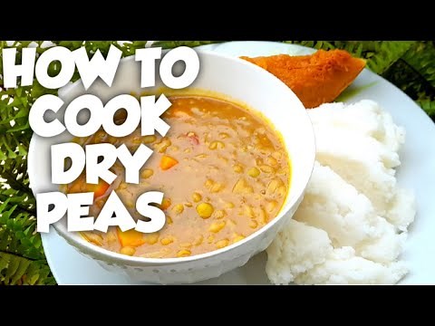 HOW TO COOK DRY PEAS | DRY PEAS RECIPE. DRY PEAS AND UGALI FOR LUNCH