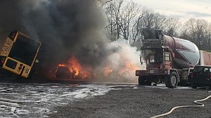 At least 20 vehicles melted down in 2 separate fires Saturday evening, IFD investigating