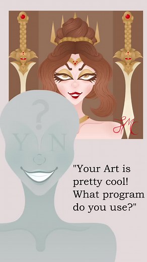 Great impression for my first tiktok, lmao. I swear use other things too, big fan of Inkscape and firealpaca. i just love to see the utter confusion this causes people. I do it mainly with a mouse, too - If you want to see how I do this, I have a few speedpaints on my Youtube Channel linked to my profile showing my colouring/rendering process, and one showing me making a drawing from scratch, no pun intended. Sorry my Avatar looks a bit off, it’s a tad outdated. #art #artist #artistsoftiktok #di