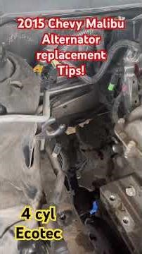 2015 Chevy Malibu alternator replacement 4 cyl ecotec #dralatinoone #autoservices2you