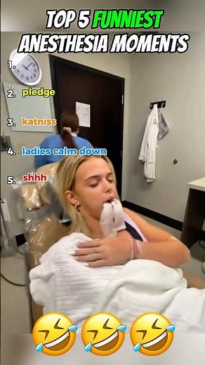 Top 5 Funniest Anesthesia Moments Ever Caught on Camera 😵🤣 #shorts