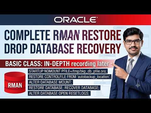 Oracle Database Restore & Recovery | Complete Step-by-Step RMAN Disaster Recovery (Basic Class)