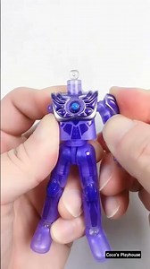 Ultraman Toy Assembly | Transparent Purple Figure Build