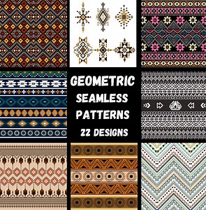 Geometric Seamless Pattern: Abstract Wallpaper, Fabric Print (JPEG, 400 Dpi) - Etsy