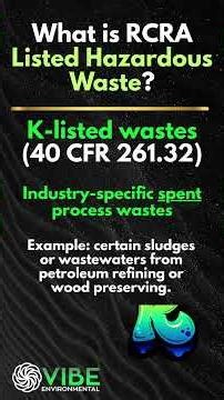 What is RCRA Listed Hazardous Waste? Explained!
