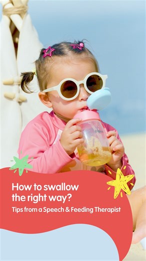 Is your baby swallowing correctly? 🗣️ A mature swallow pattern is vital for healthy speech and proper dental alignment! Dr. Lisa, Speech & Feeding Therapist and Founder of @thespeechpracticesg, explains the subtle signs of proper swallowing and how using developmental tools like the colourful StarTouch™️ Cup encourages the right tongue and lip movement. Learn more about the fun and functional drinking cup - link in our linktree! #pigeonsg #babyessentials #BabySpeech #BabyOralHealth #SwallowPatt