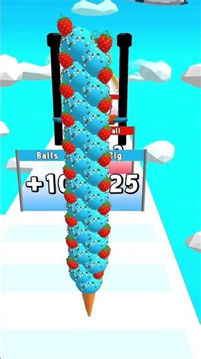 AMAZING!! Ice cream Stack Run 160 #games #icecream #shortvideo