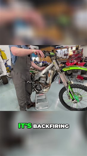 Suspect timing issues after a backfire. Let's check that spark plug first. 🏍️ #MechanicLife #MotorcycleRepair #BikeLife #TimingIssues