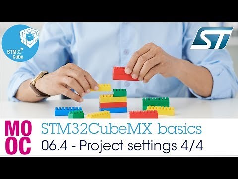 STM32CubeMX basics: 06.4 STM32CubeMX project settings - Advanced settings