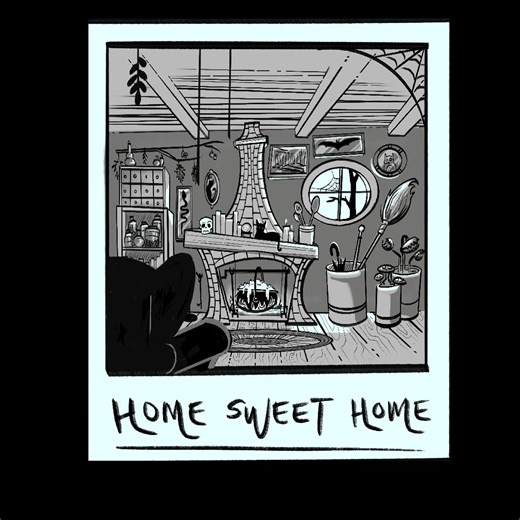 Whether you live in an apartment, a house with a yard or a spider web infested cozy shack, nothing beats the feeling of getting home. Remember to not skip the R&R and take care of yourselves out there, the holiday season always gets a little crazy. If you like the "Home, Sweet Home" Witch's Cottage design seen above, you can follow the link provided below to see every item we have featuring this design. We hope to see you soon! https://tberrycreative.etsy.com . . . #homesweethome #halloweendesig