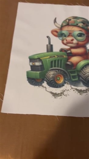 Cow John Deere Tractor- Fabric Panel Square ~4"x4",5x5, 6x6, 8x8,10x10,12x12,14x14,for Sewing Projects - Etsy