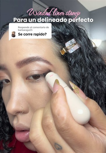 Respuesta a @barbaraga25 delineado perfecto en los ojos #makeup #cateyes #tiktokshopcreatorpicks #linerstamp #delineadodeojos