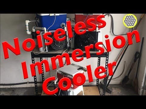 Noiseless immersion cooler! Mineral oil ASIC miner liquid immersion cooling UPDATE!