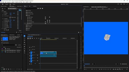 Crumpling Paper Animation