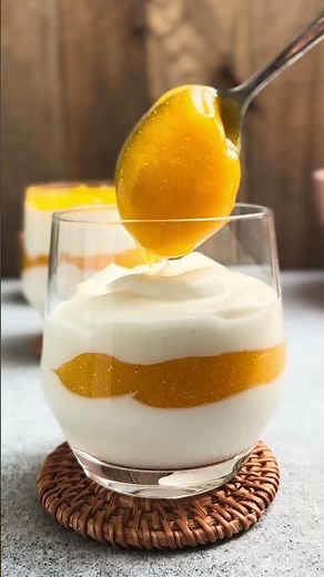 Solero Dessert im Glas 🍊 | No Bake Sommerdessert