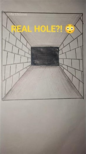 This Looks Like a REAL Hole 😳 (3D Drawing Illusion)