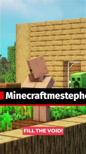 Villager vs Creeper WHO WINS #minecraft #shorts #funny how make 3d animation item affects