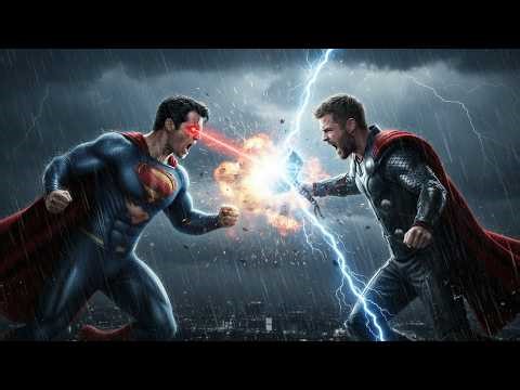 SUPERMAN vs THOR – Brutal God-Level Battle | Man of Steel vs God of Thunder