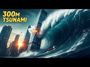 Realistic 300m Tsunami Hits Coastal Metropolis