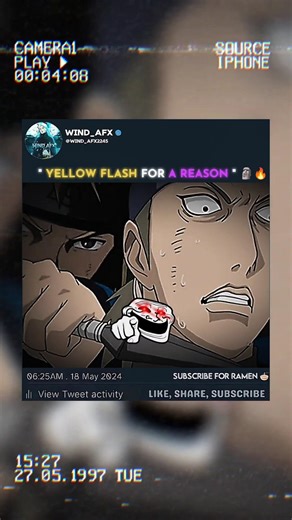 " Yellow Flash For a Reason" 🗿🔥 #naruto #viral #minato #anime