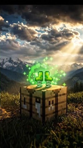 Bouncing boots😱 - Minecraft