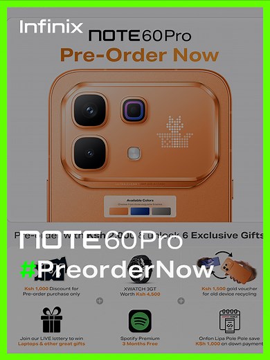 Pre-order the Infinix NOTE 60 Pro with Exclusive Perks